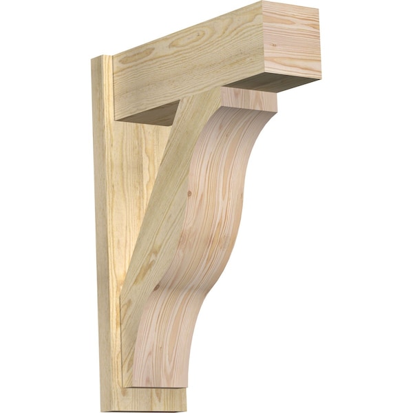 Ekena Millwork Funston Block Rough Sawn Outlooker, Douglas Fir, 8"W x 24"D x 32"H OUT08X24X32FST05RDF - main